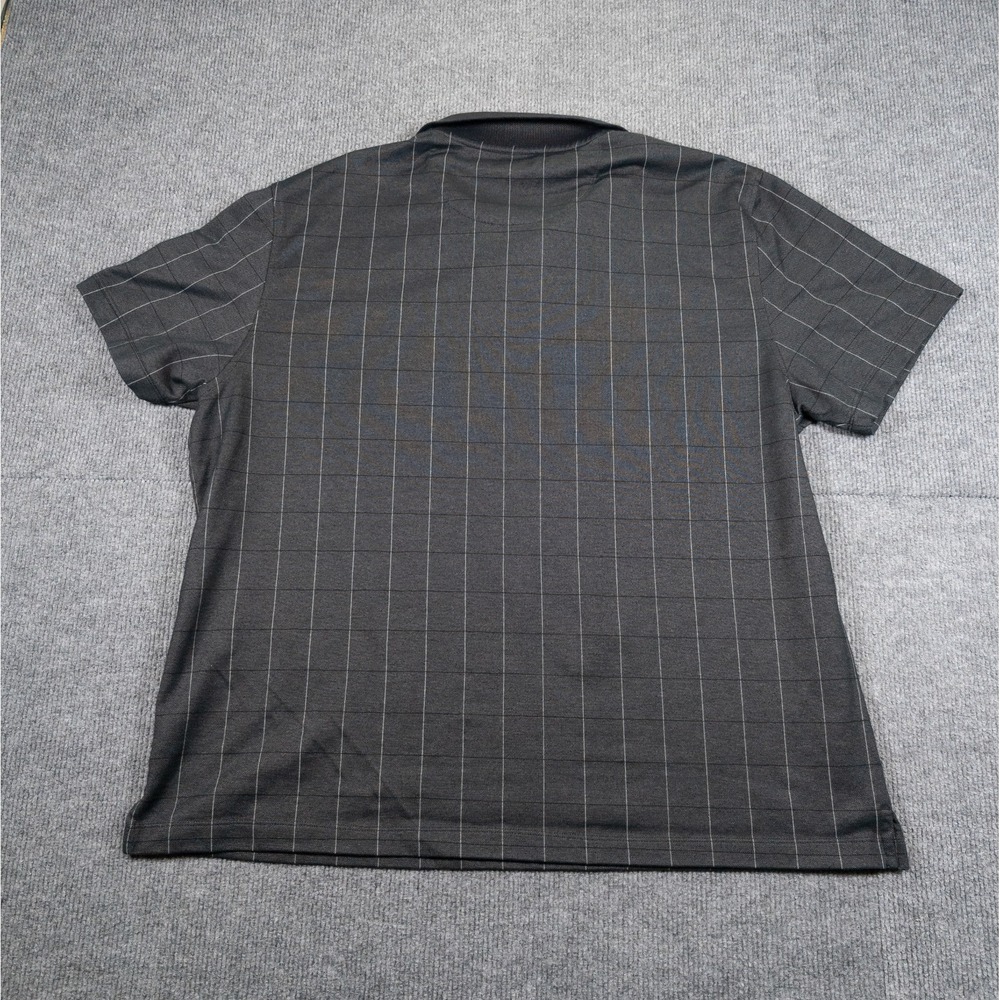 Van Heusen Polo Shirt Men XXL Gray Window Pane Classic Business Casual Golfwear - Picture 15 of 15
